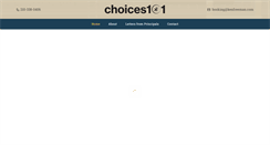 Desktop Screenshot of choices101.com