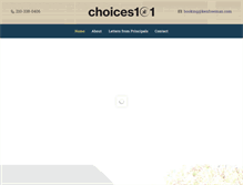 Tablet Screenshot of choices101.com
